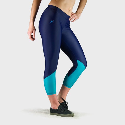 Kwench Womens Crop Gym Fitness Leggings