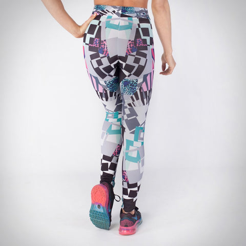 Kwench womens printed gym workout leggings