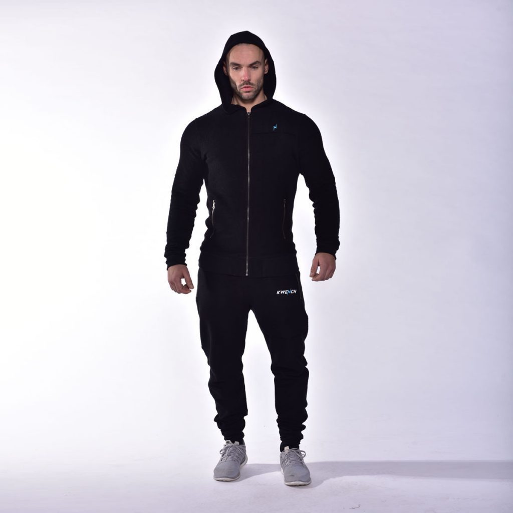 Kwench Mens Gym Fitness Athleisure Workout Hoodie