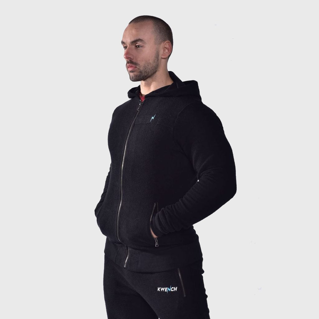 Kwench Mens Gym Fitness Athleisure Workout Hoodie