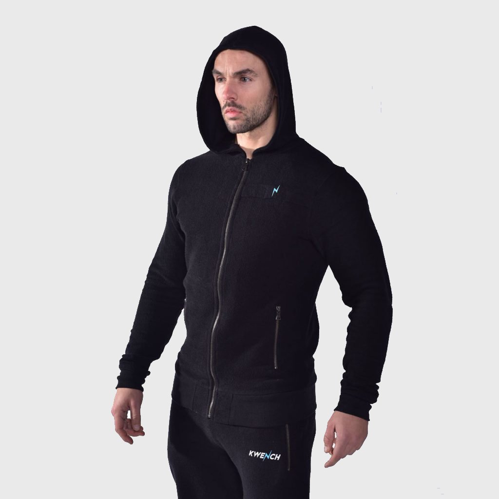 Kwench Mens Gym Fitness Athleisure Workout Hoodie