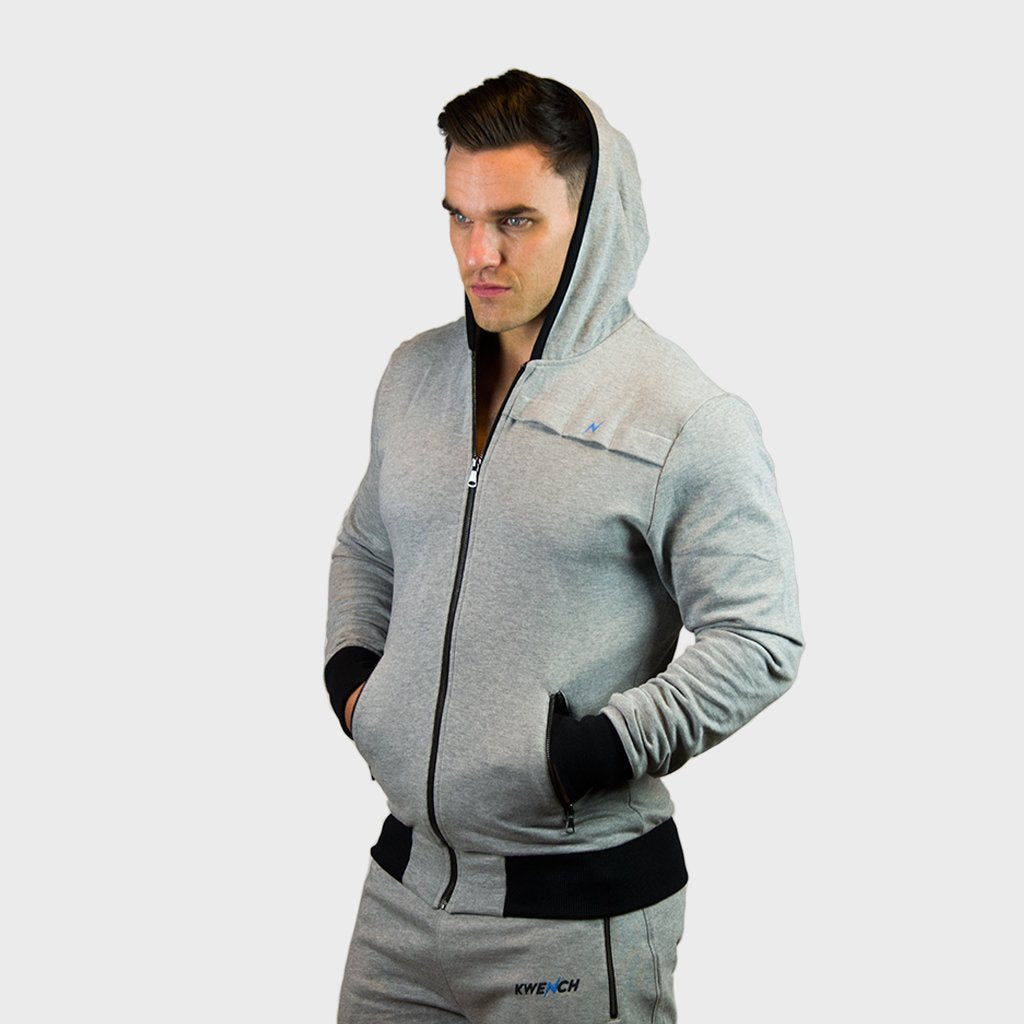 Kwench Mens Gym Fitness Athleisure Workout Hoodie