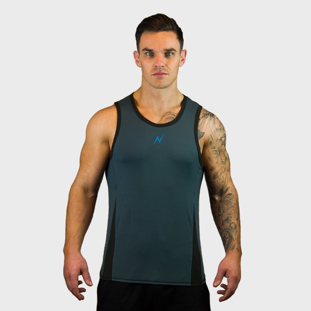 Kwench Mens Gym Vest Tank Stringer Gladiator