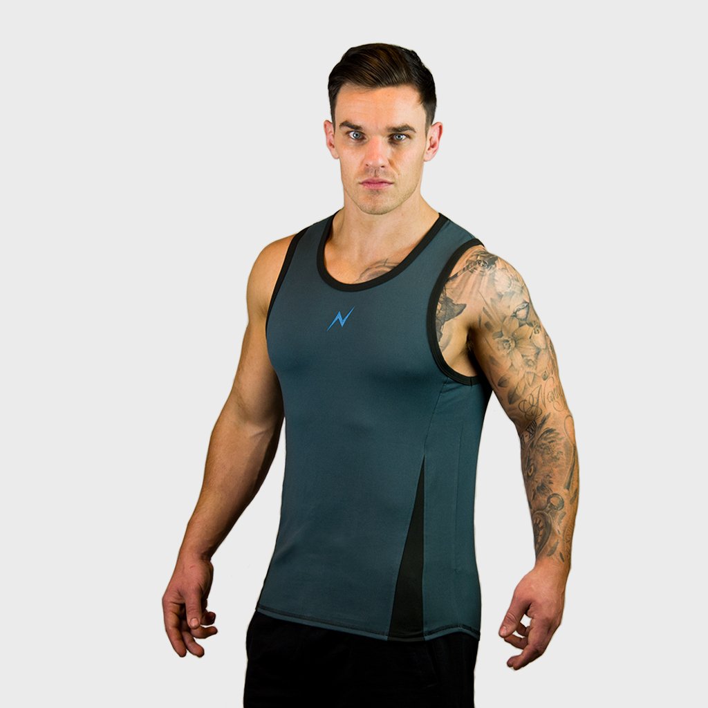 Kwench Mens Gym Vest Tank Stringer Gladiator