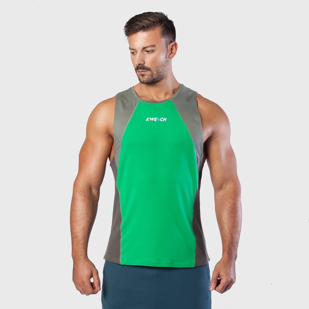 Kwench Mens Gym Vest Tank Stringer