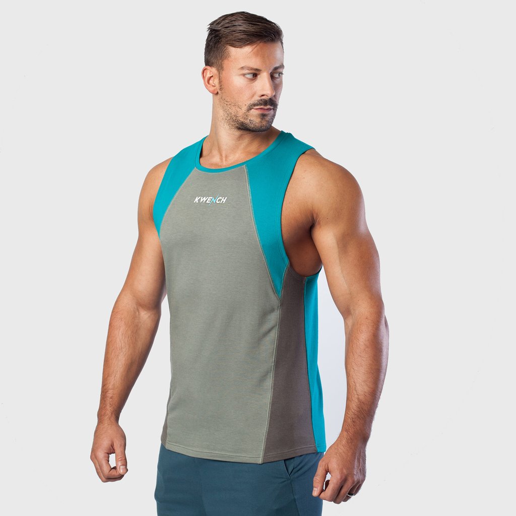 Kwench Mens Gym Vest Tank Stringer