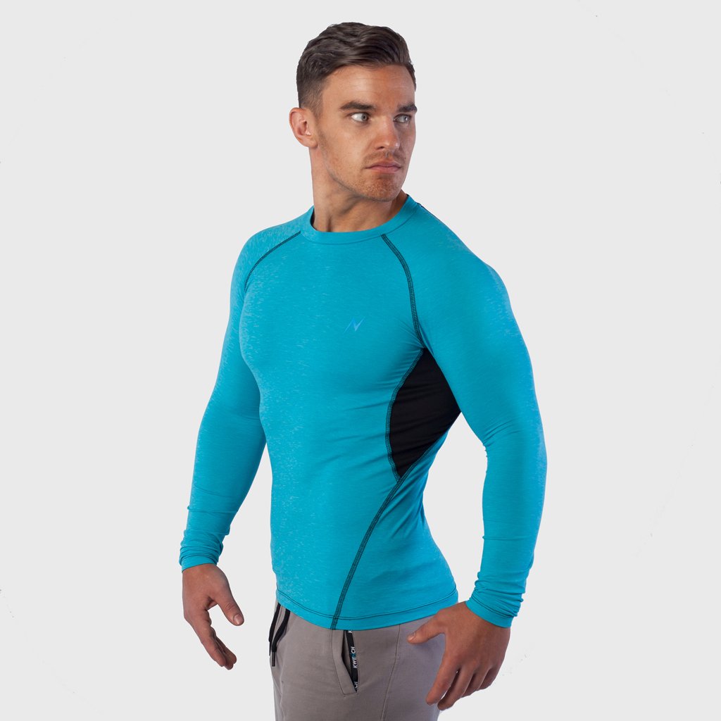 Kwench Mens Long Sleeve moisture wicking Tshirt