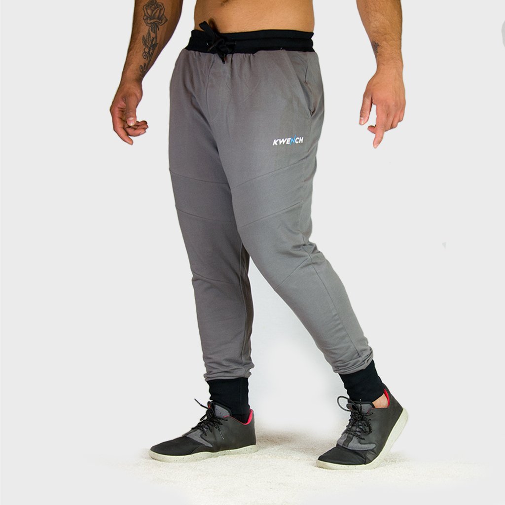 Kwench Mens Gym Track Pants Joggers tapered