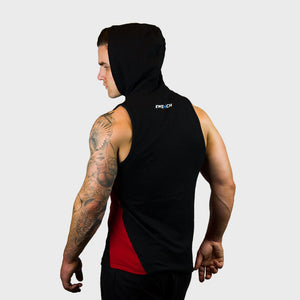 Kwench Mens Gym workout Fitness Sleeveless hoodie Thumbnails-2