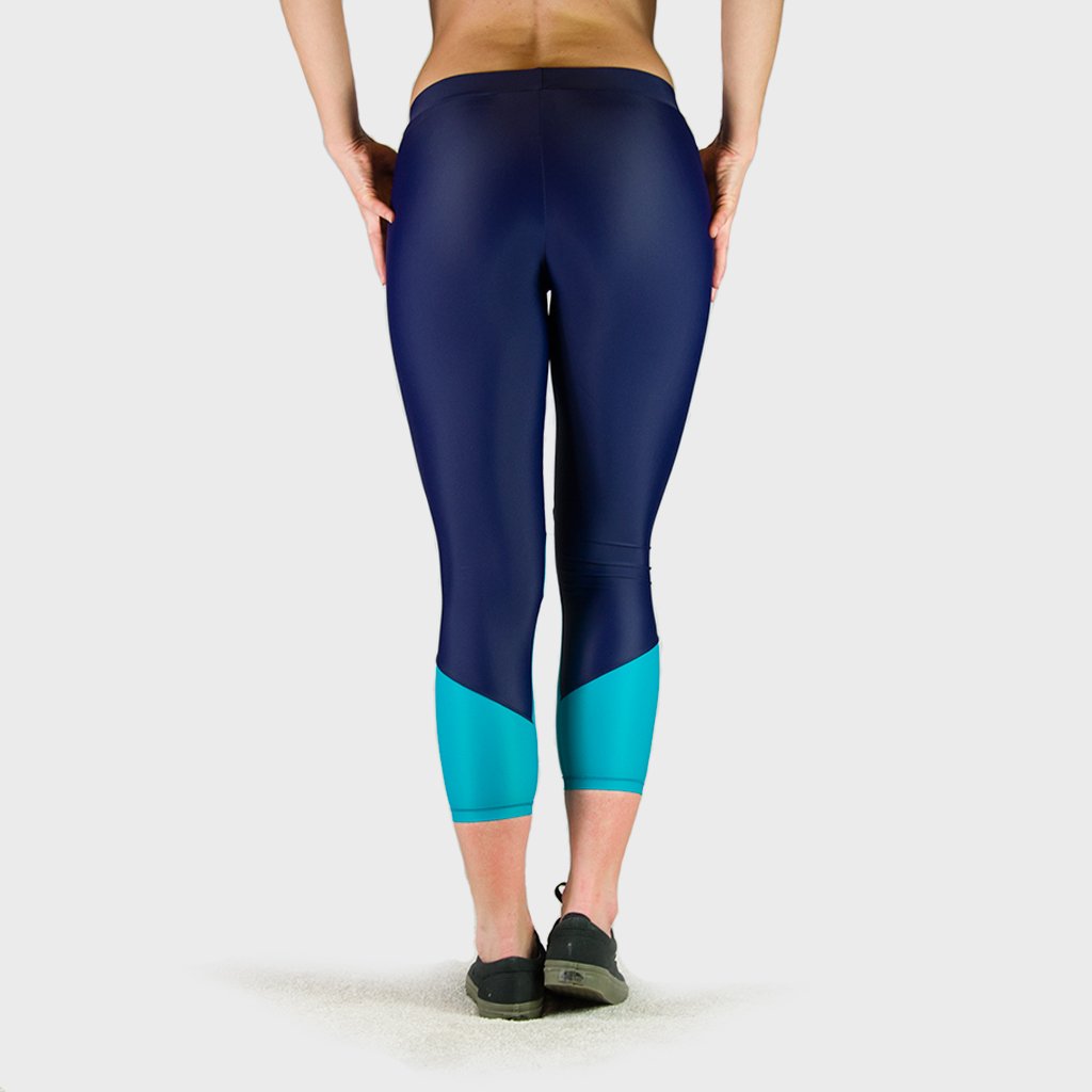 Kwench Womens Crop Gym Fitness Leggings 